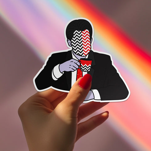 Agent  Cooper Twin Peak Sticker